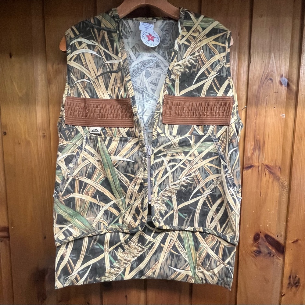 Vintage IDEAL Skyline Camo Fall Flight Vest Small Waterfowl Hunting NWT! USA